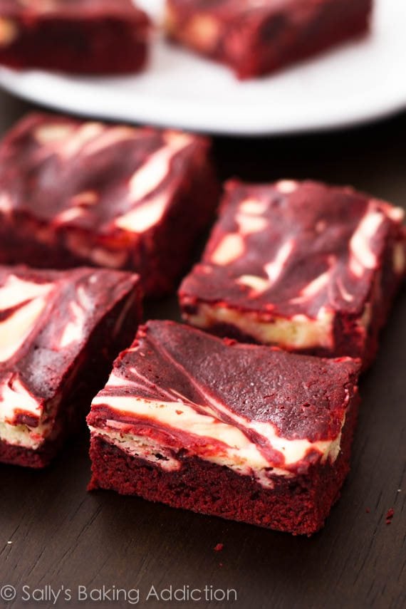 red velvet cheesecake swirl brownies