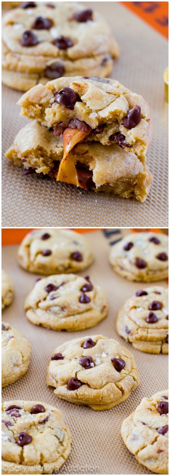 salted caramel chocolate chip cookies