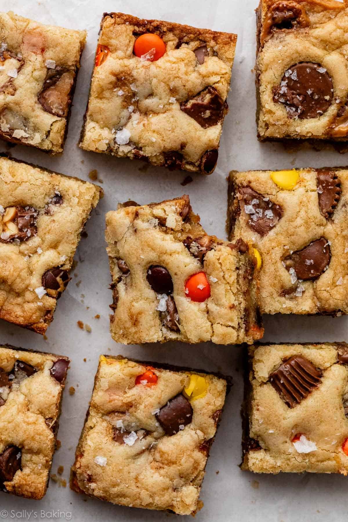 candy bar blondies.