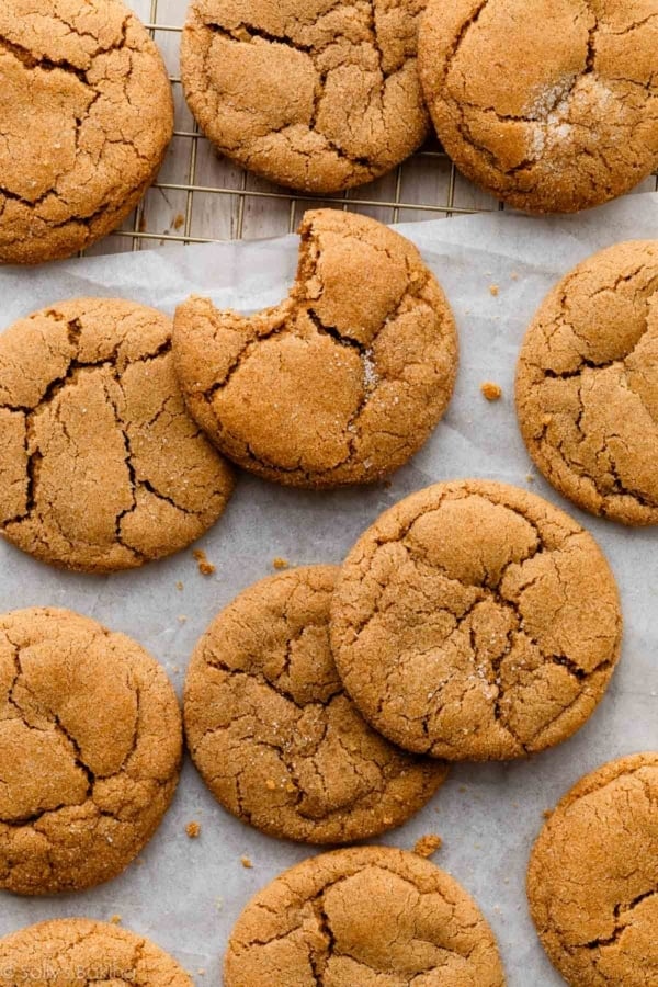 chewy brown sugar crinkle cookies.