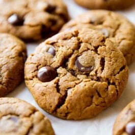 almond butter chocolate chip cookies