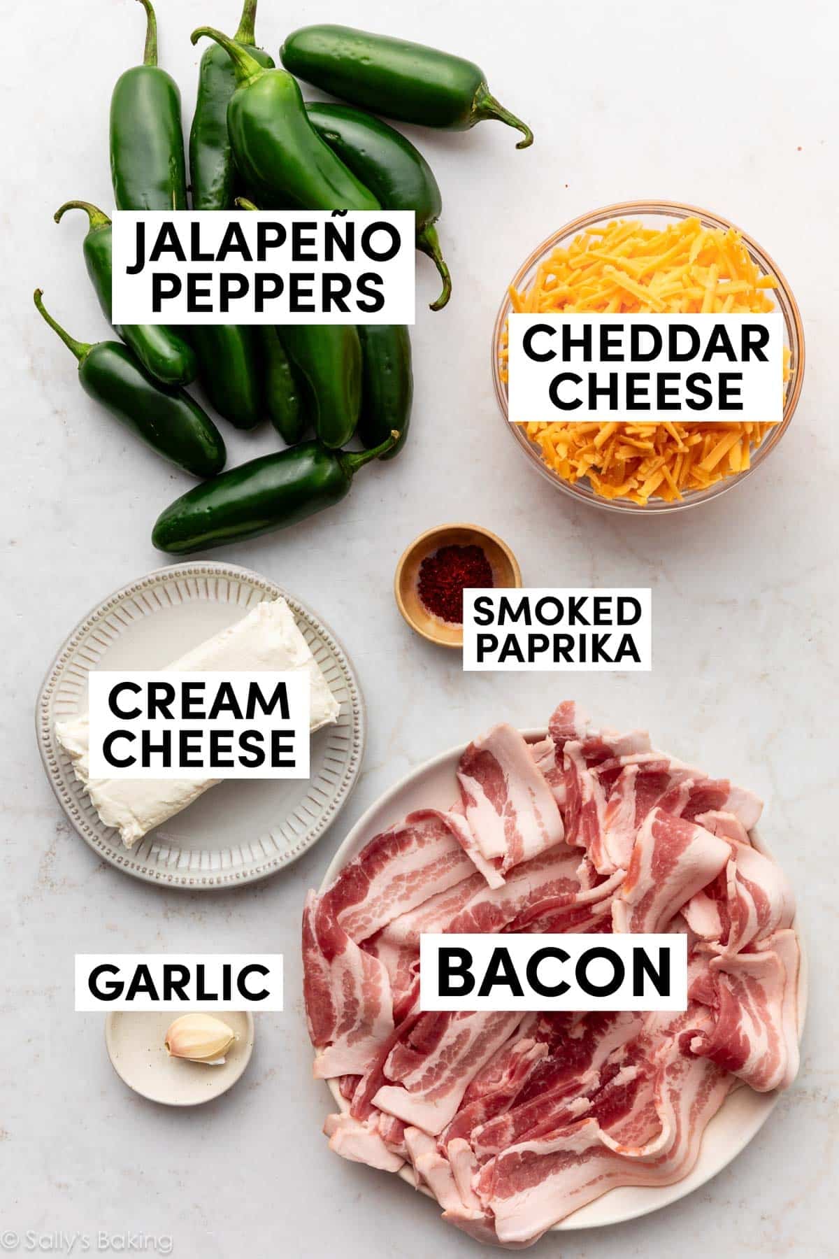 ingredients in bowls.