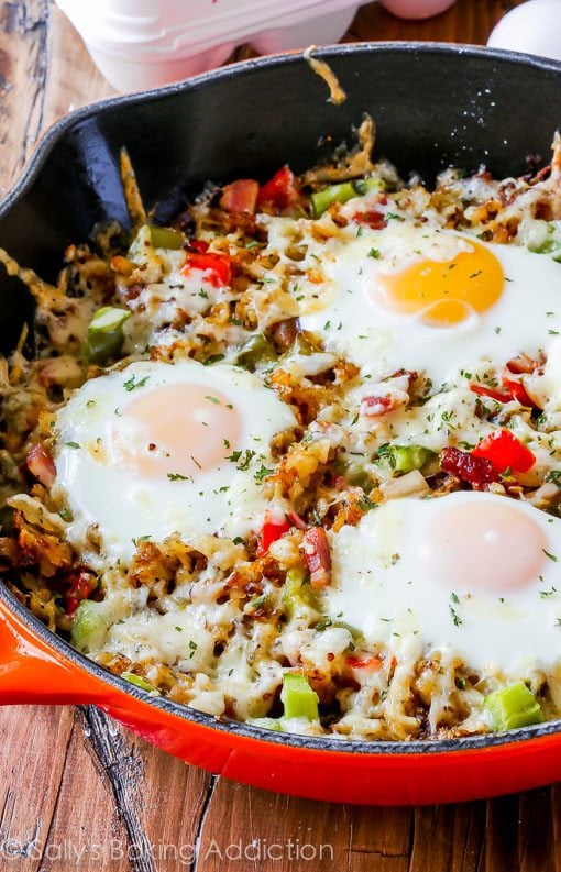 crispy hash breakfast skillet