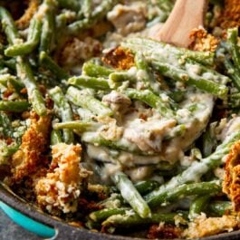 Homemade green bean casserole