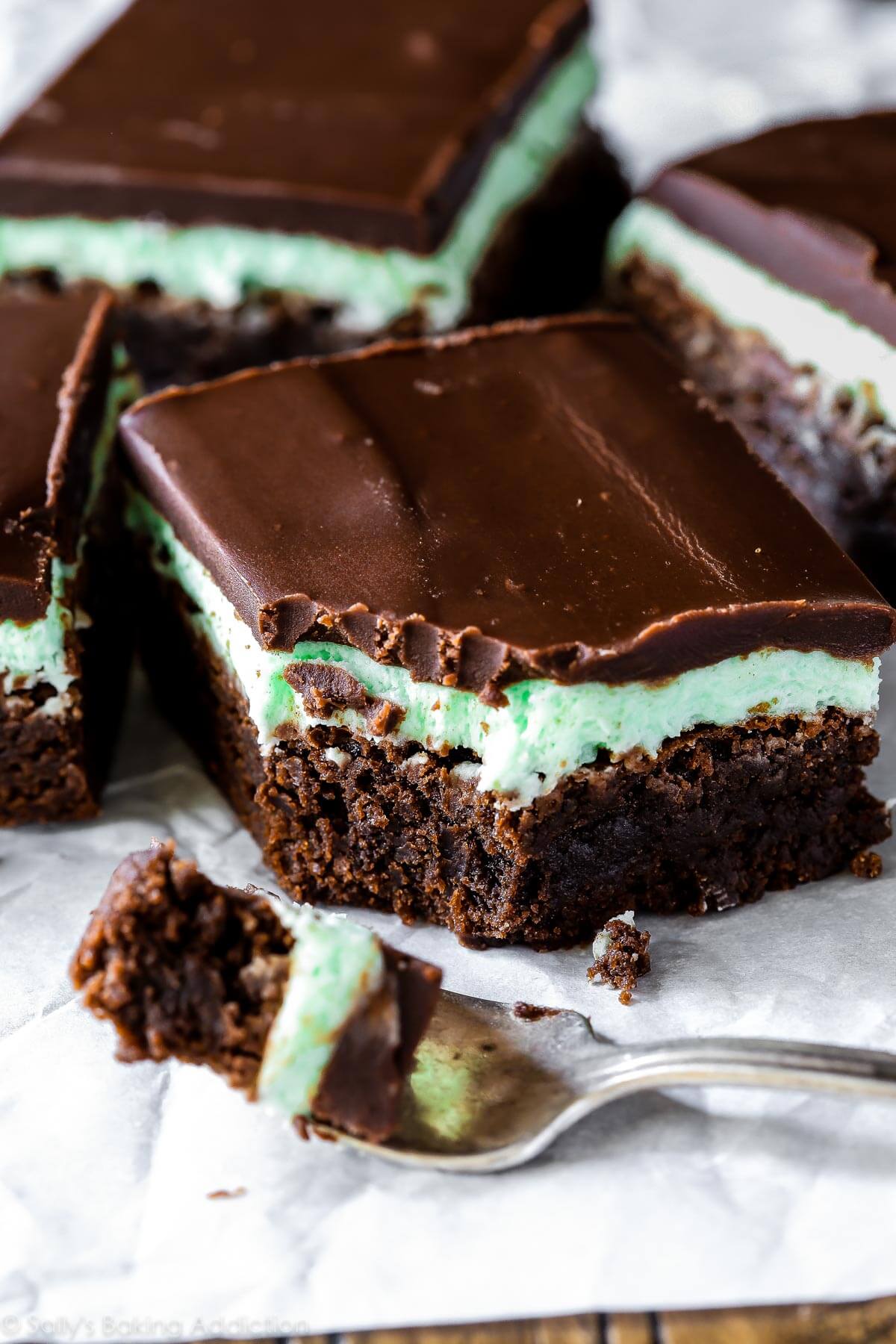 mint chocolate brownies