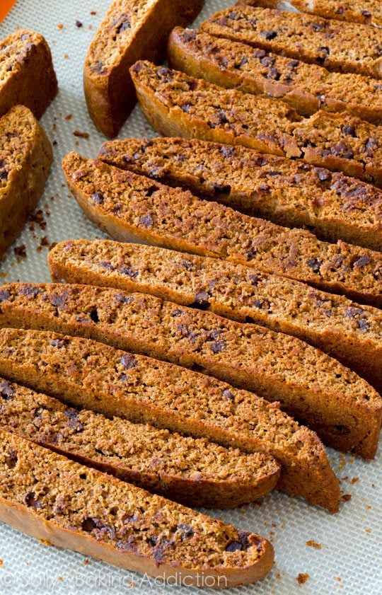 mocha chip biscotti