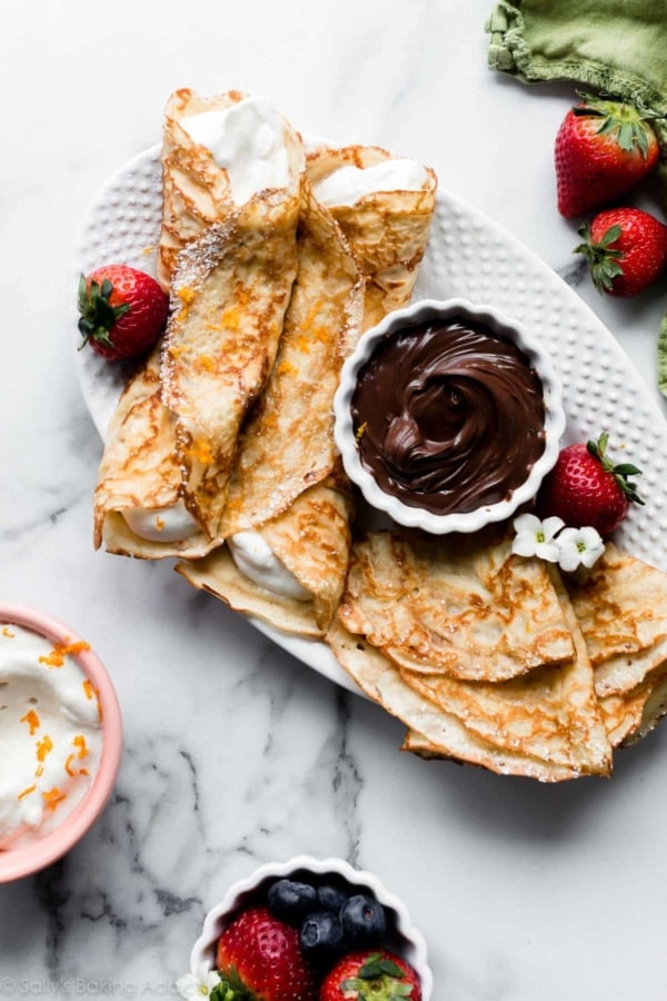homemade crepes