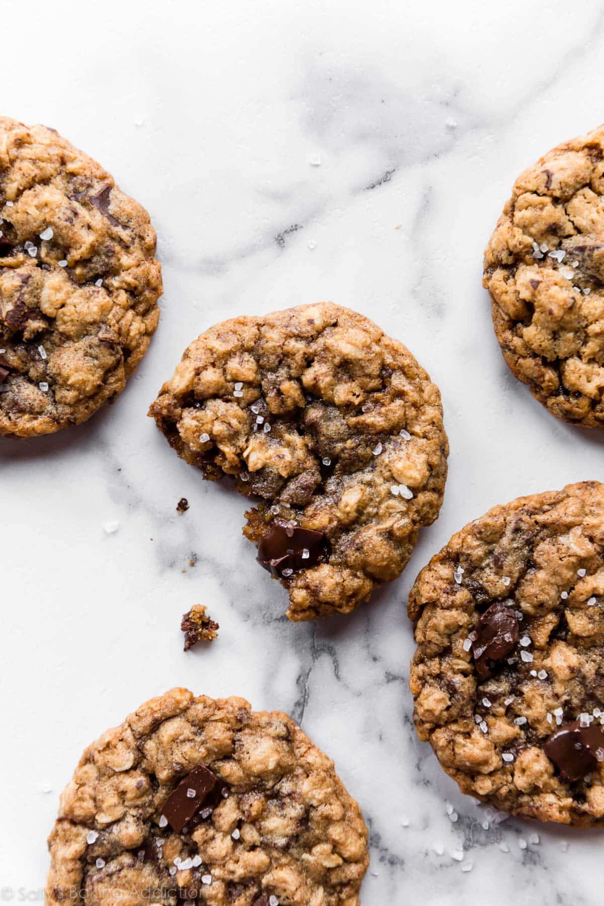 dark chocolate chunk oatmeal cookies