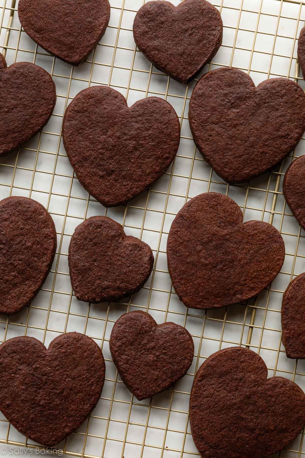 cookie cutter chocolate sugar cookies.