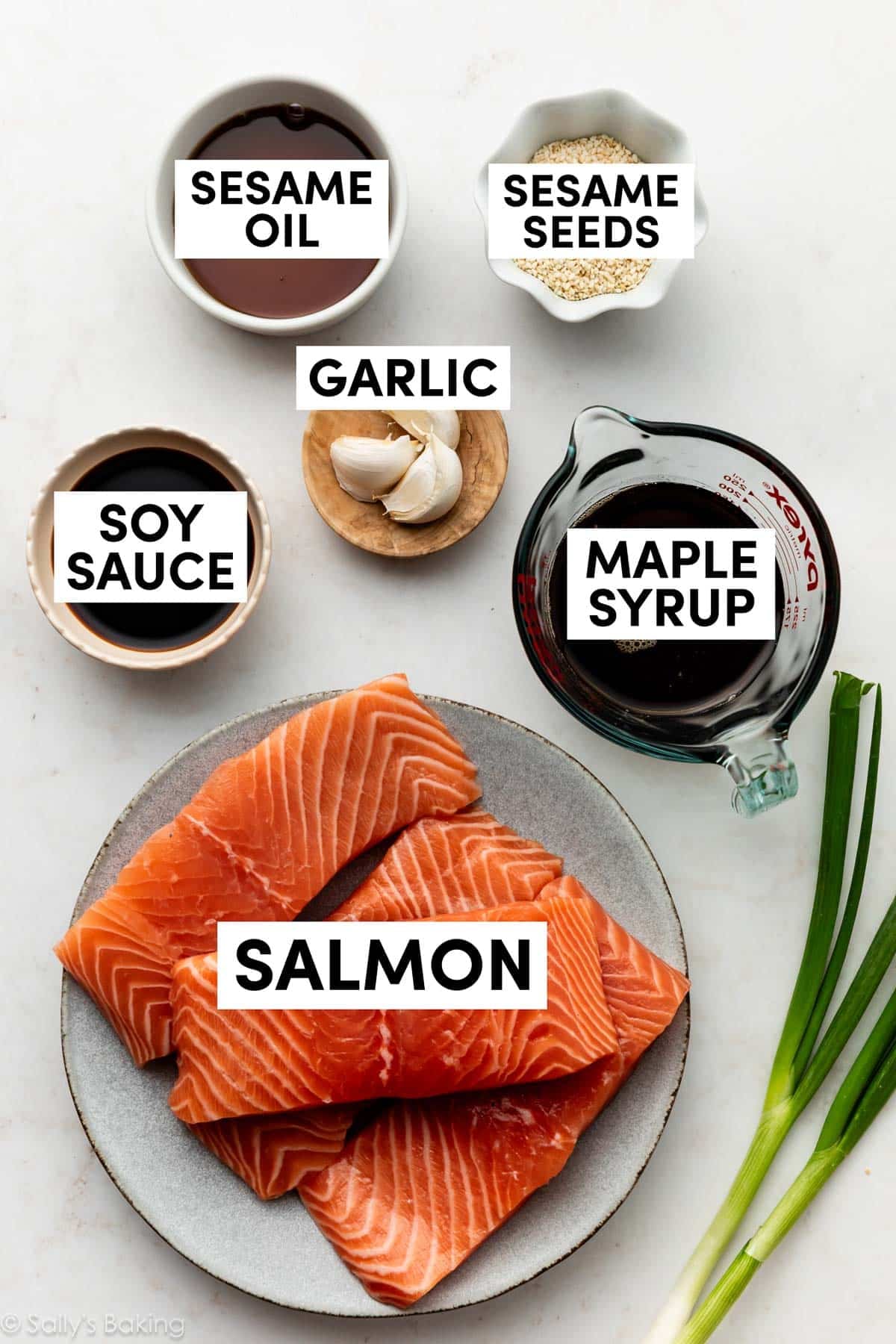 ingredients in bowls and on plates.