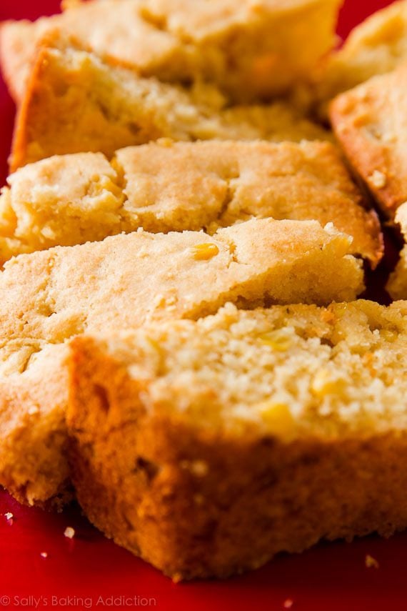slices of honey skillet cornbread