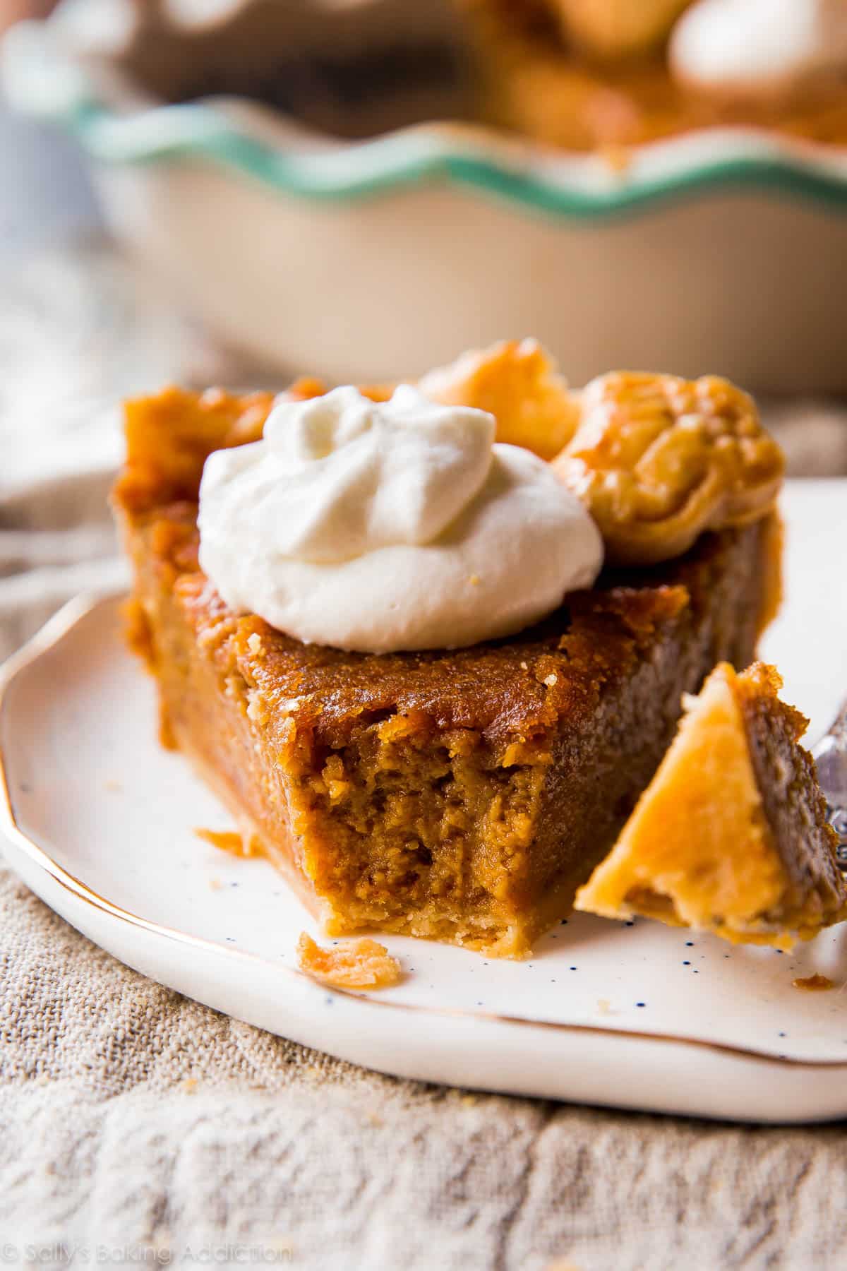 sweet potato pie slice