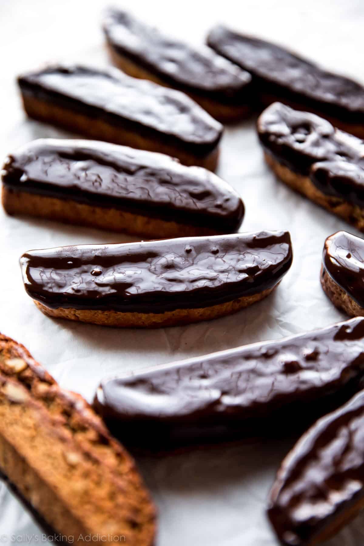 dark chocolate orange biscotti