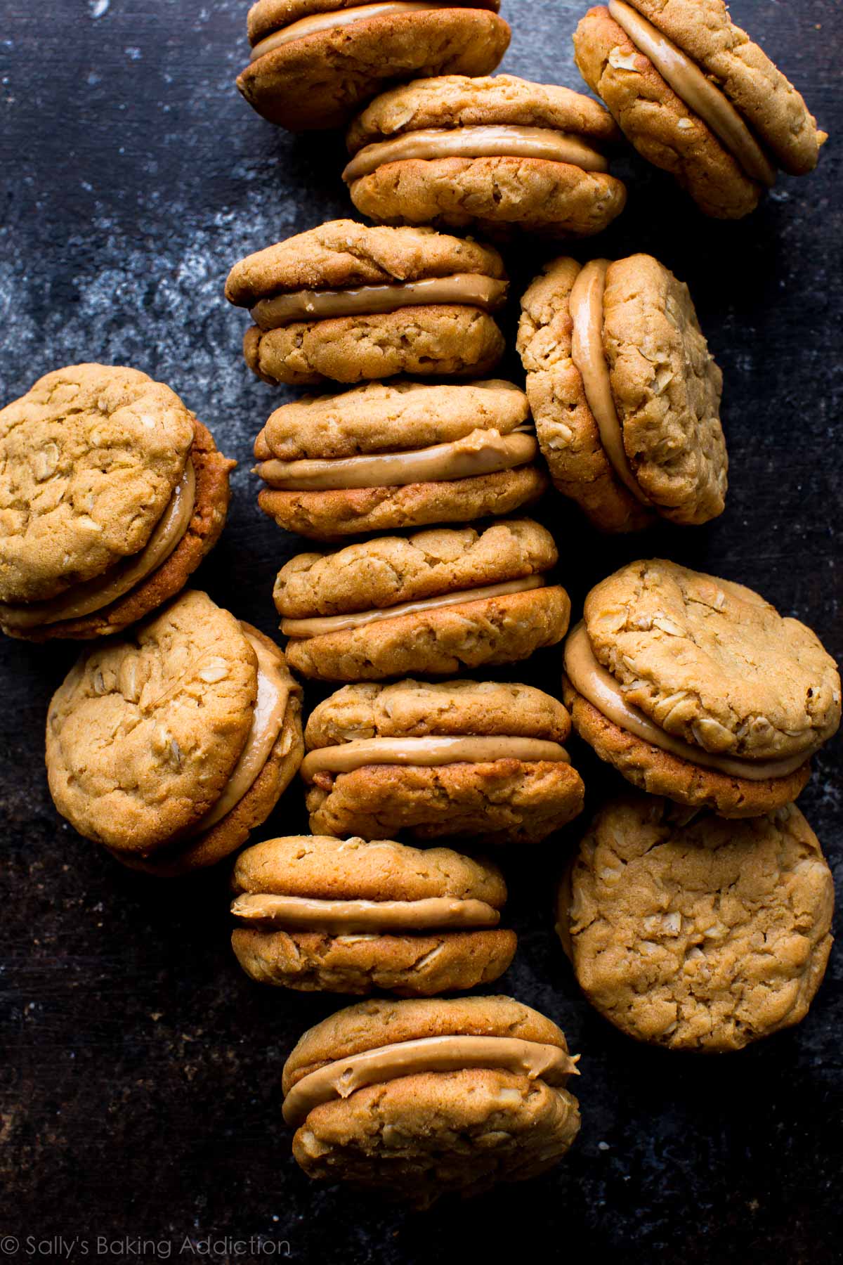 peanut butter cookie sandwiches