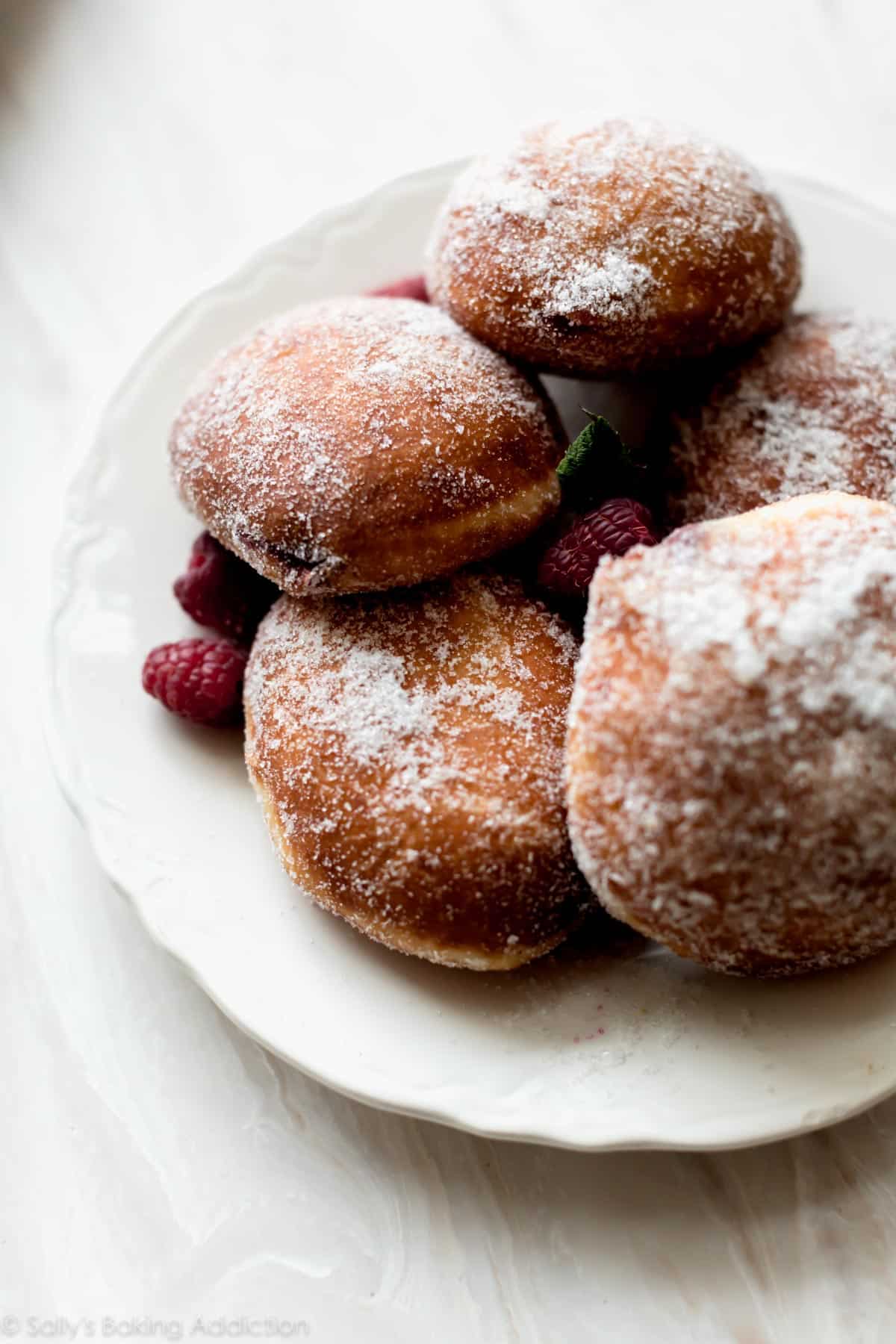 pastries on a white plate