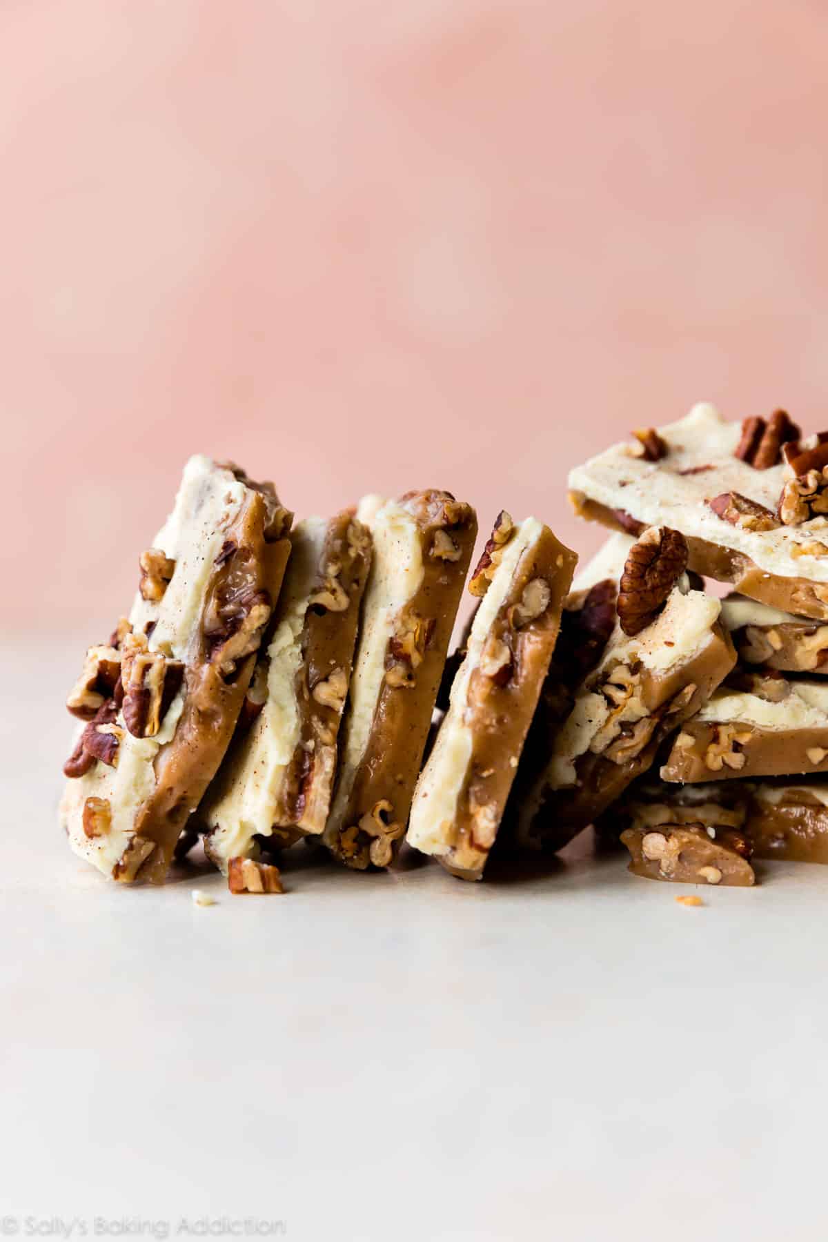 pieces of pumpkin spice toffee