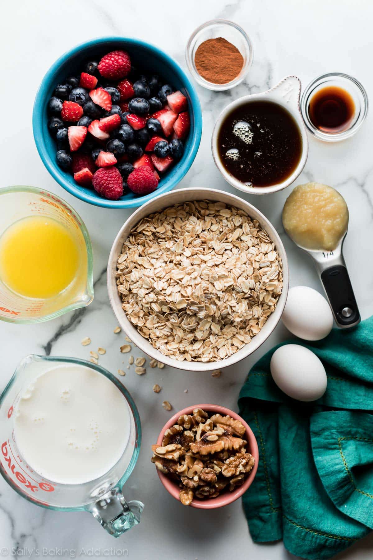 ingredients in baked oatmeal