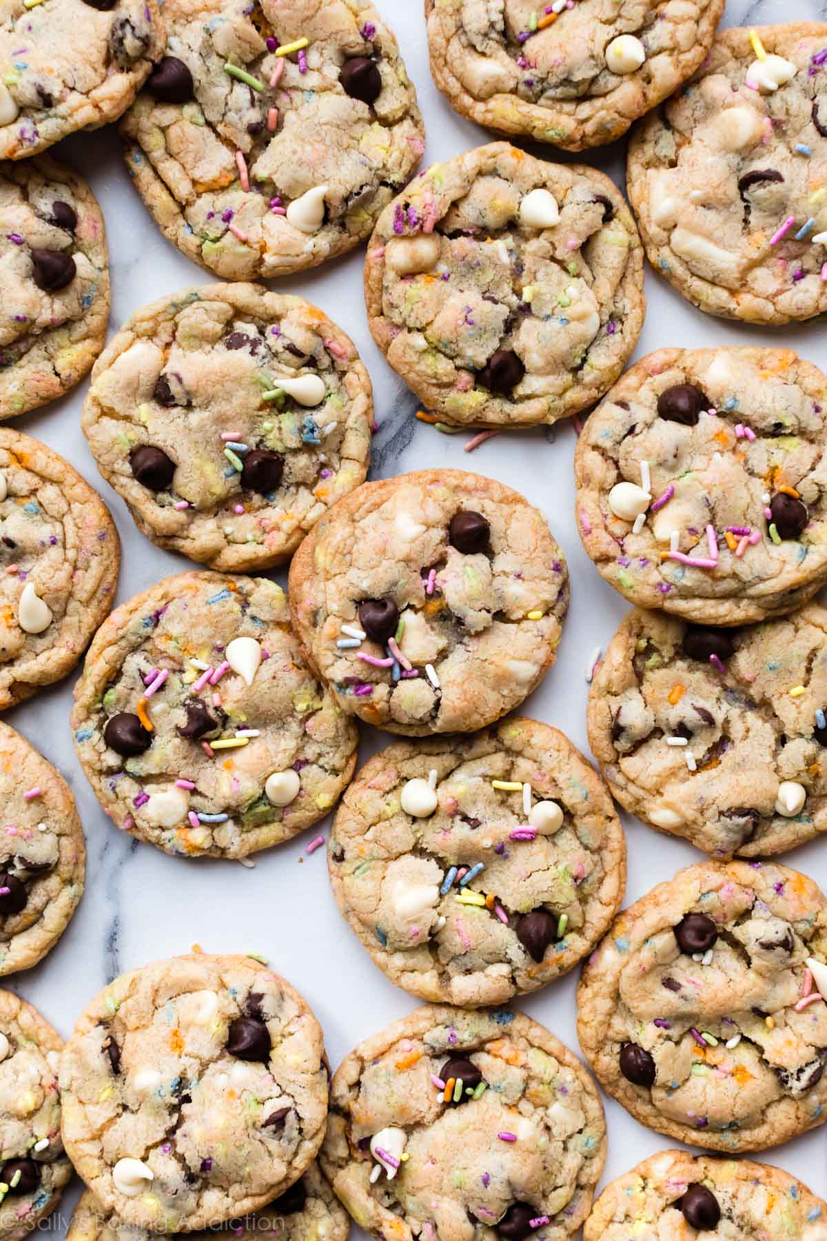 Cake batter chocolate chip cookies