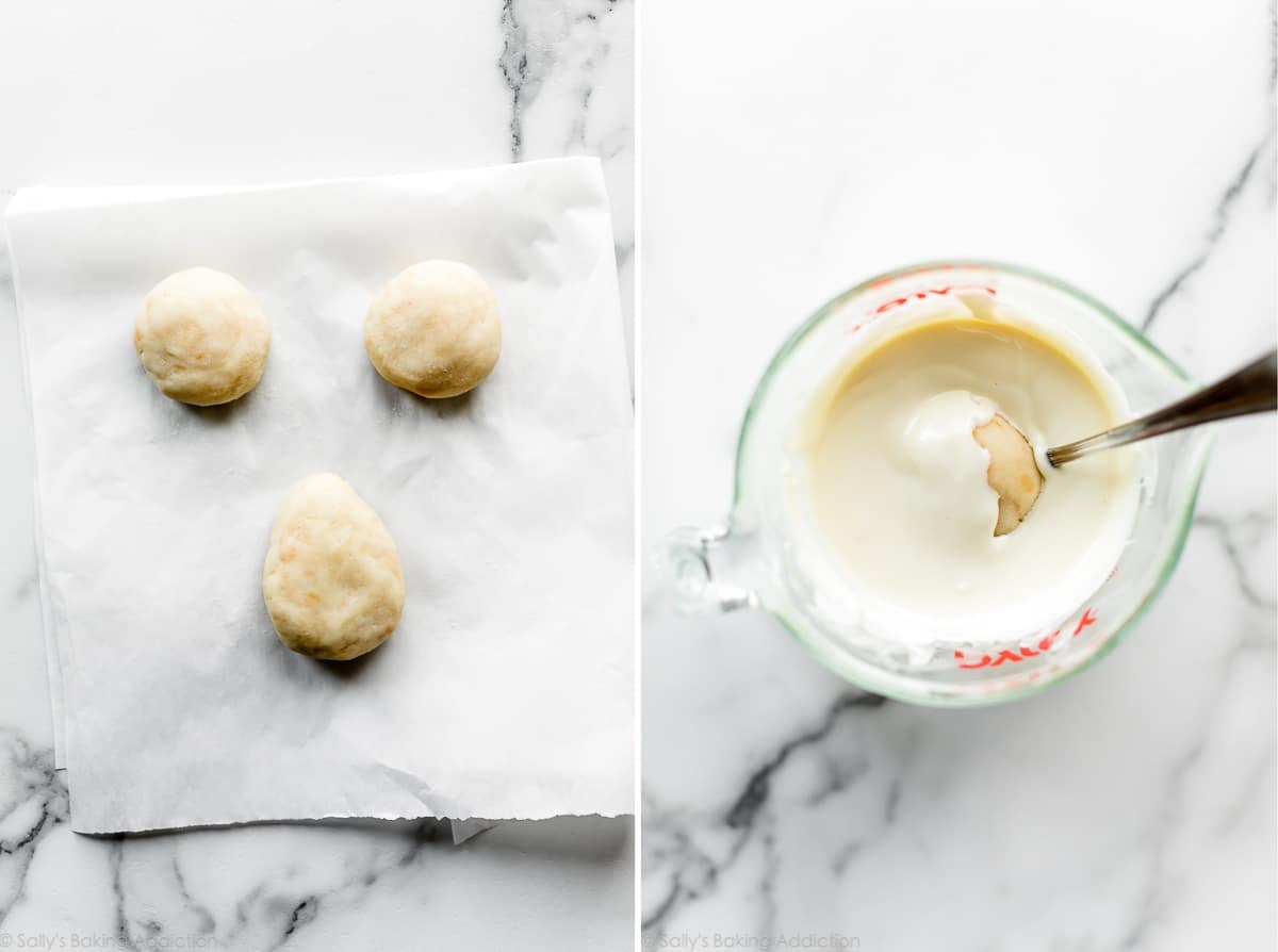 2 images of Elmo's eyes and nose for decorating a cake and dunking into white chocolate