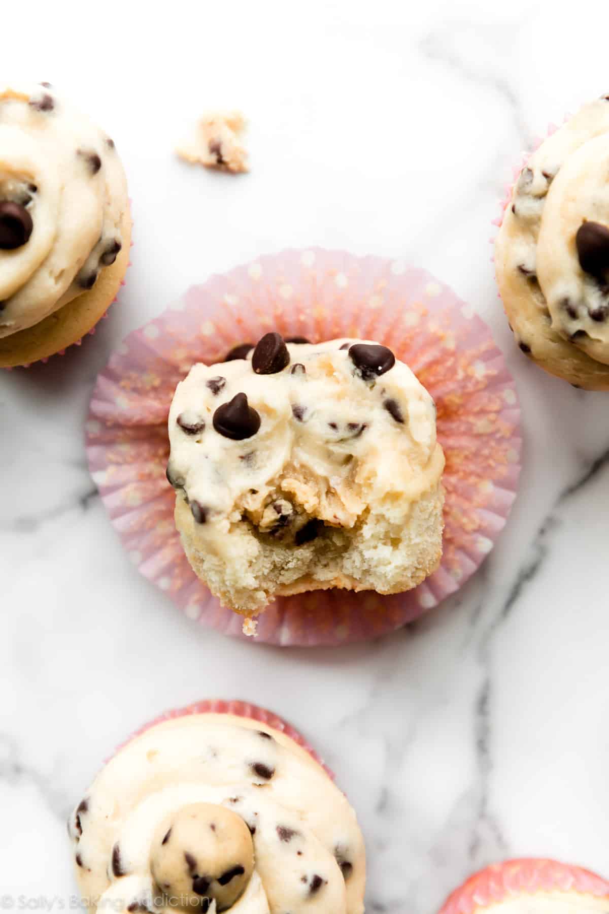 cookie dough cupcakes