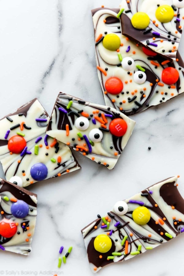 halloween chocolate bark