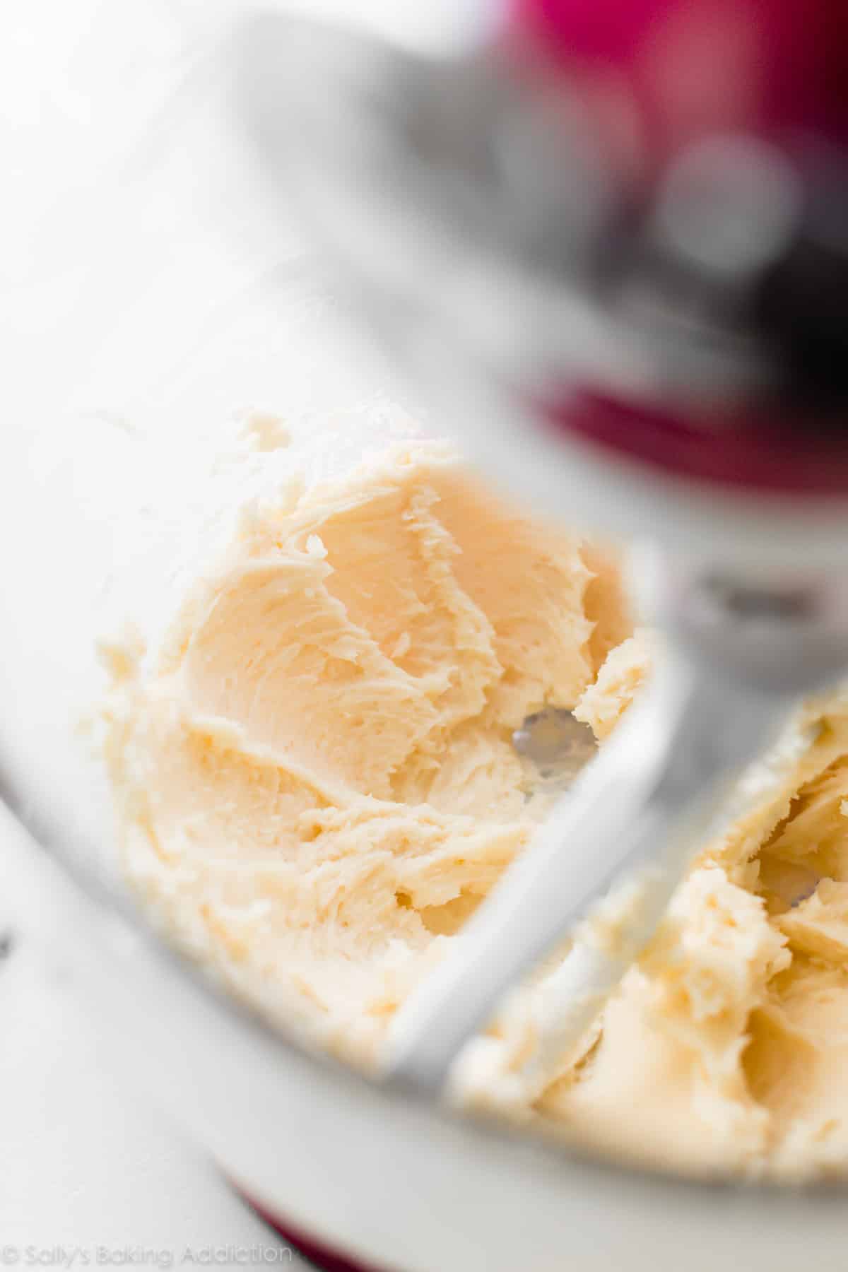 creamed butter and powdered sugar