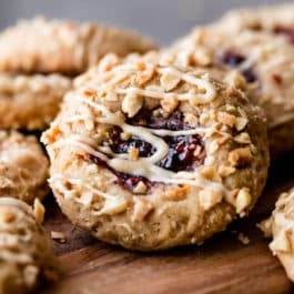 peanut butter jam thumbprints