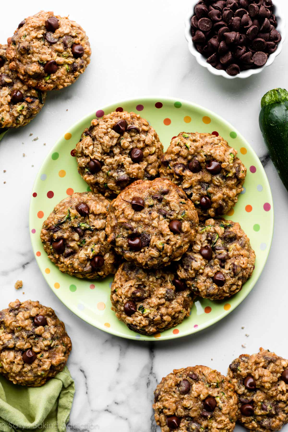 zucchini oatmeal chocolate chip cookies