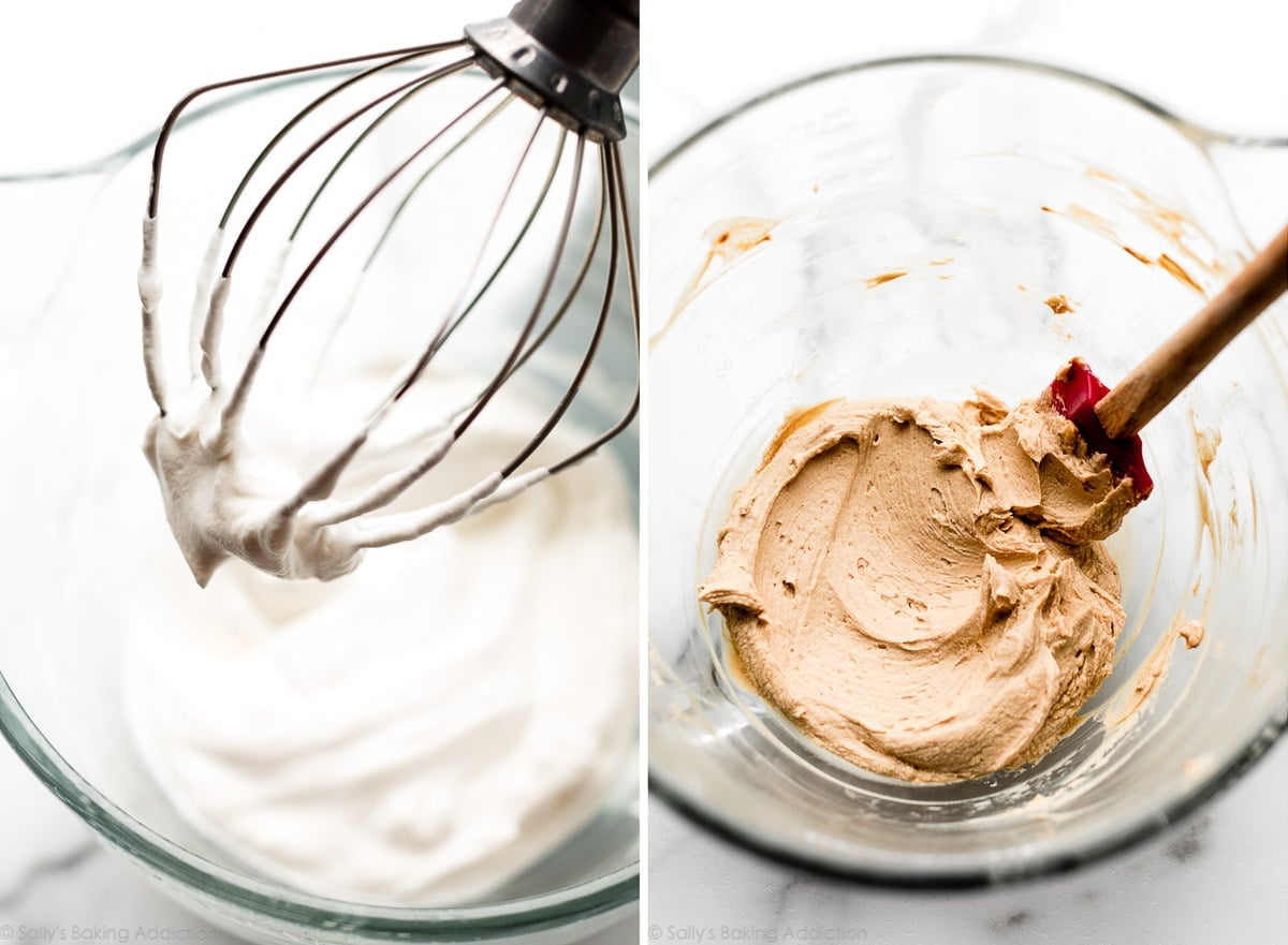 tiramisu filling in glass bowls