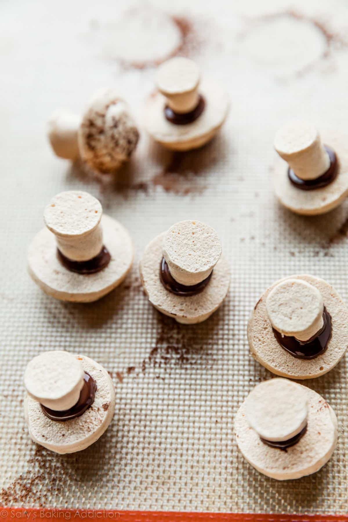 meringue mushrooms