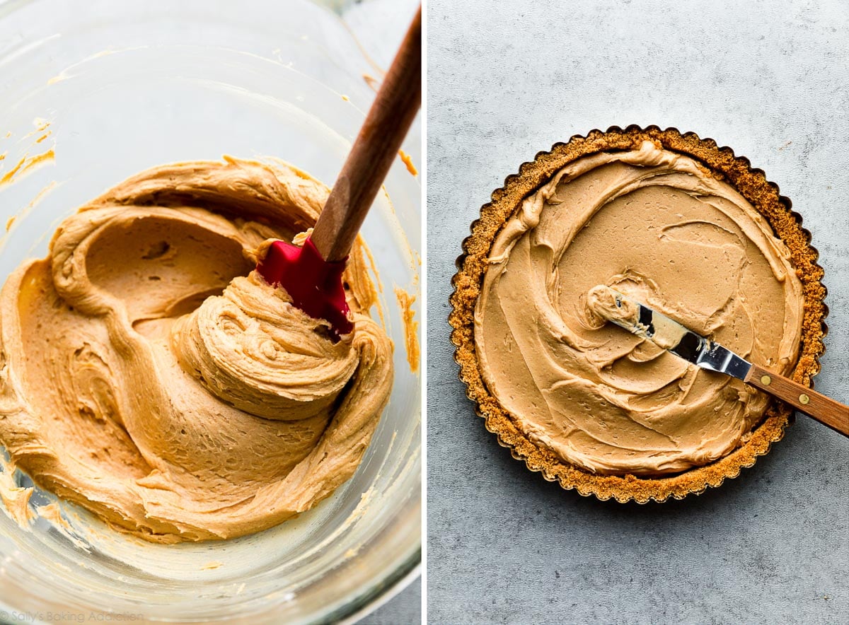 peanut butter filling for a tart dish