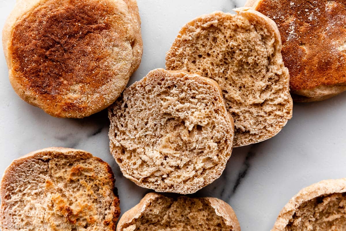 honey whole wheat English muffins