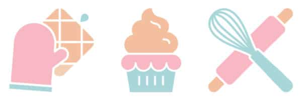 collage image of icons