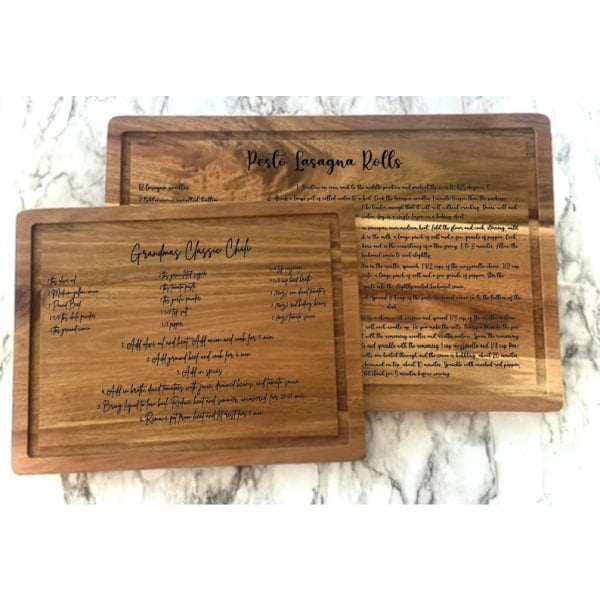 personalized cutting board.