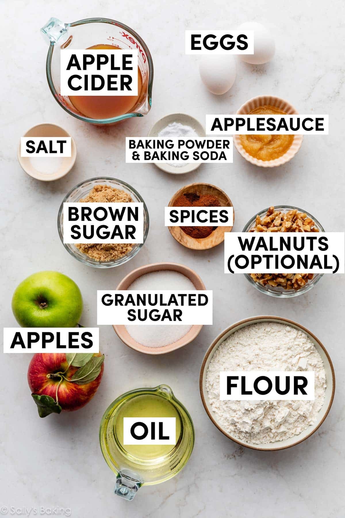 ingredients measured out in bowls.