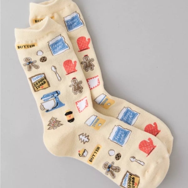 holiday baking crew socks.