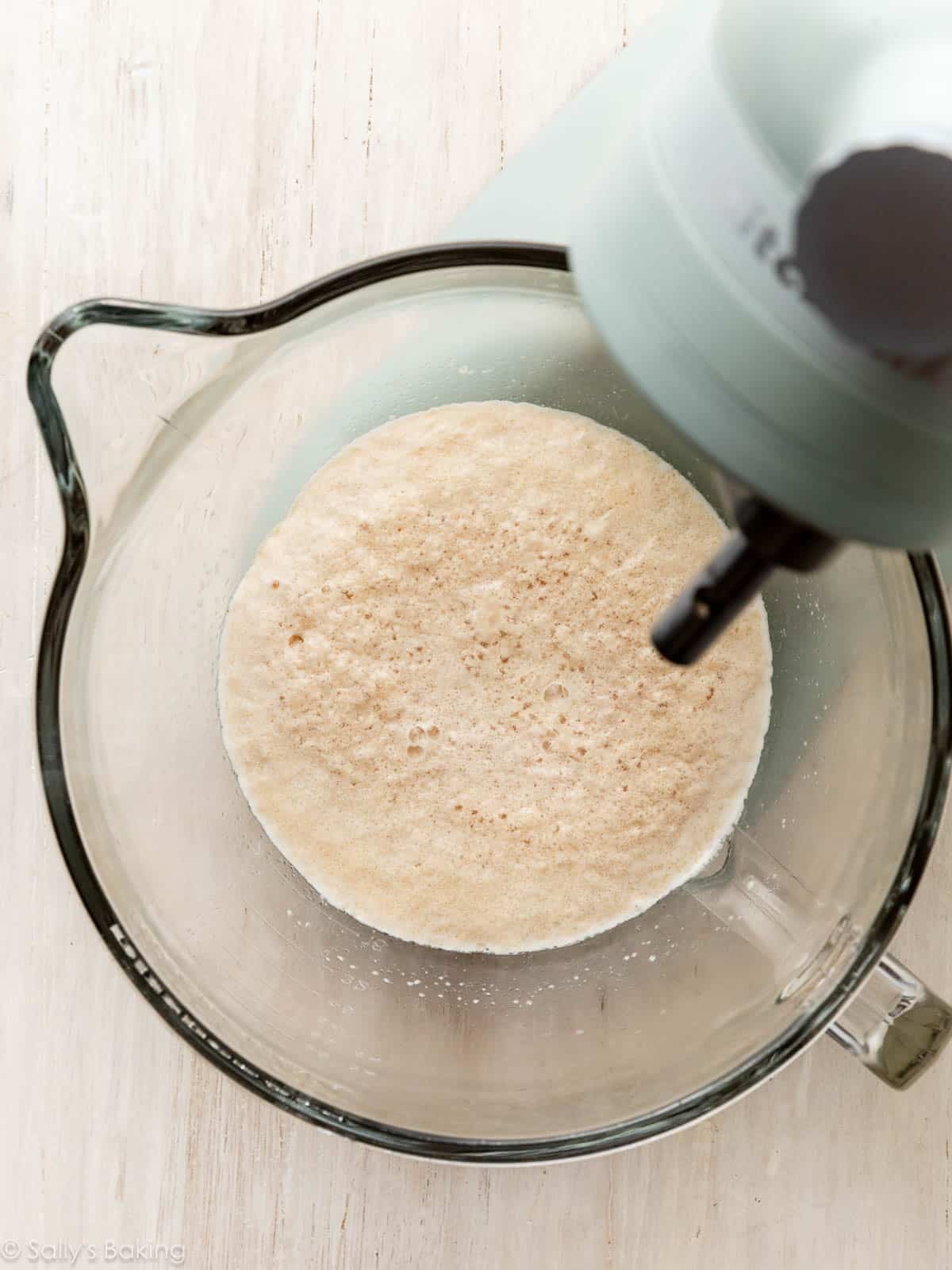 proofed yeast in bowl.