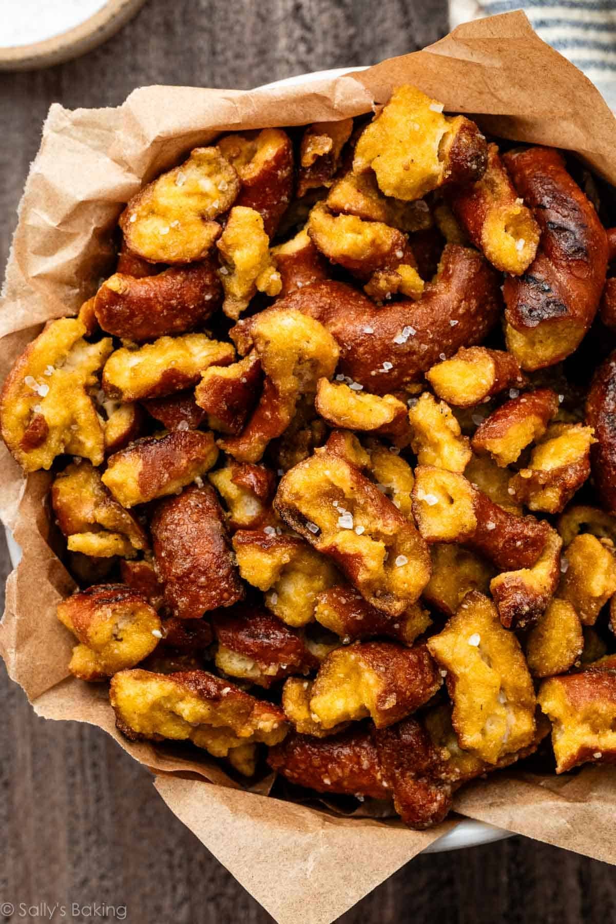 honey mustard pretzel pieces.